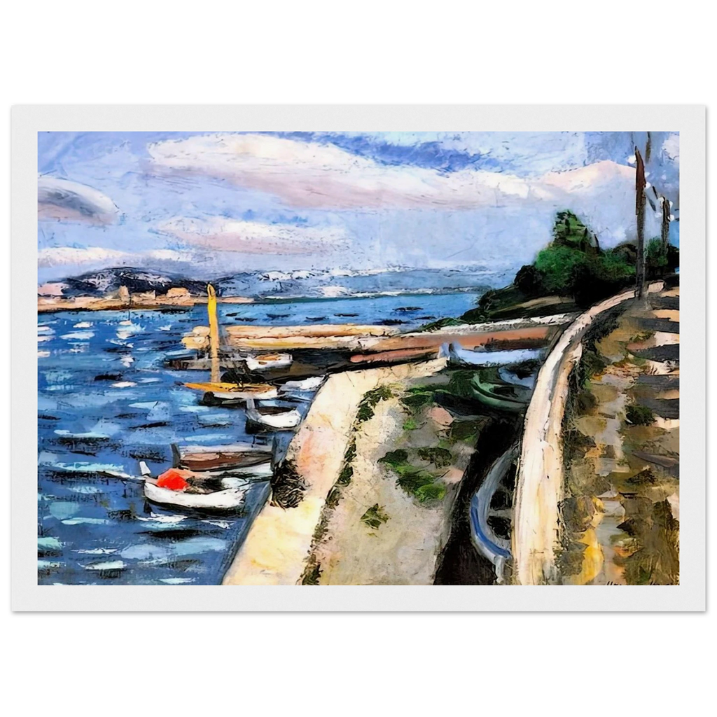 VIEW OF ANTIBES 1925 Framed Poster | Henri Matisse Framed Prints Wall Art | Henri Matisse Print