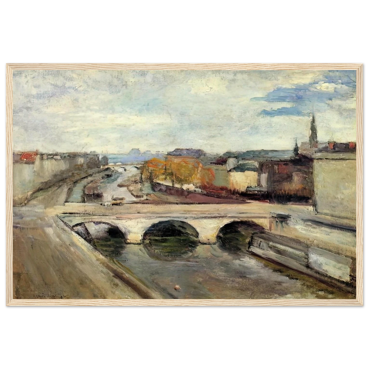 THE POT SAINT MICHEL IN PARIS 1900 Framed Poster | Henri Matisse Framed Prints Wall Art | Henri Matisse Print