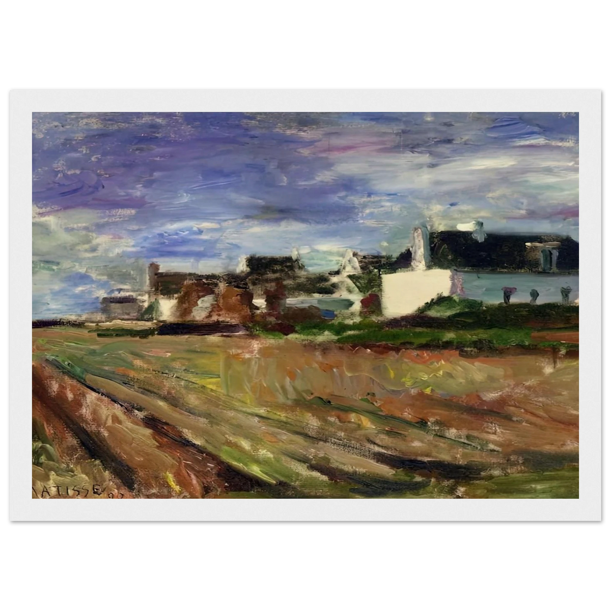 FARMS IN BRITTANY BELLE ILE 1897 Framed Poster | Henri Matisse Framed Prints Wall Art | Henri Matisse Print