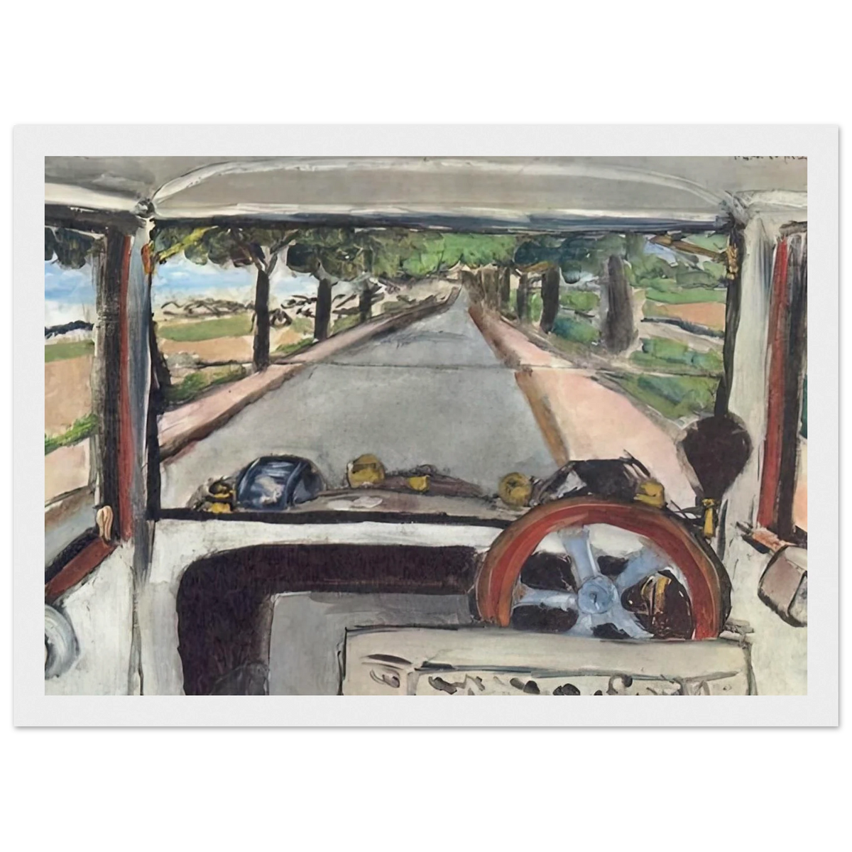THE WINDSHIELD 1917 0 Framed Poster | Henri Matisse Framed Prints Wall Art | Henri Matisse Print