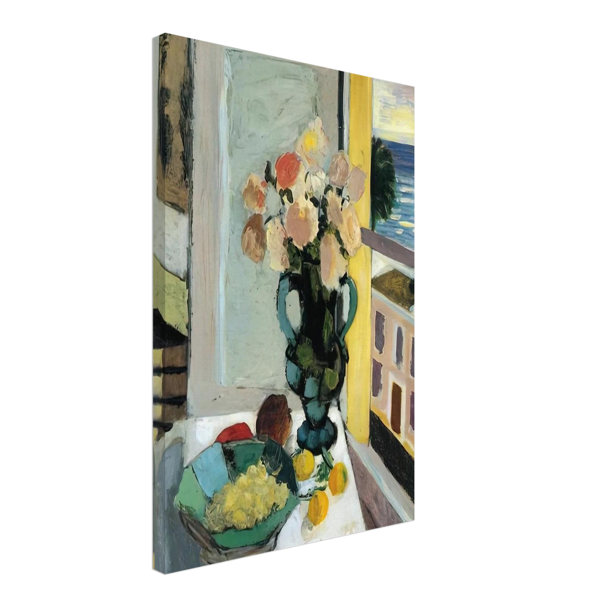 FLOWERS IN FRONT OF A WINDOW 1922 Canvas | Henri Matisse Canvas | Henri Matisse Print