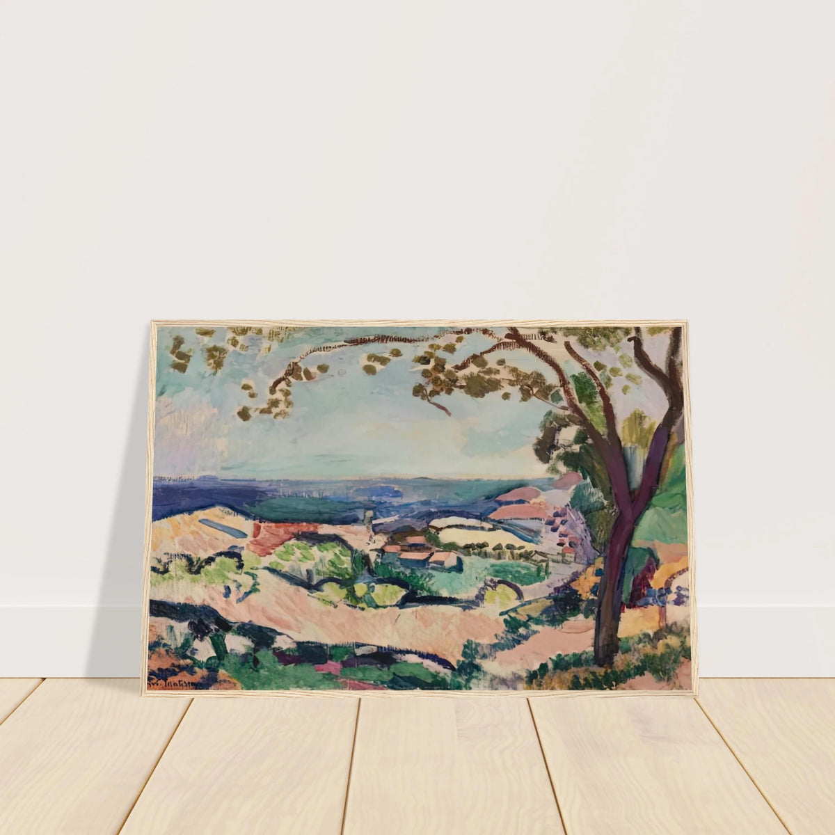 COLLIOURE LANDSCAPE 1906 Framed Poster | Henri Matisse Framed Prints Wall Art | Henri Matisse Print