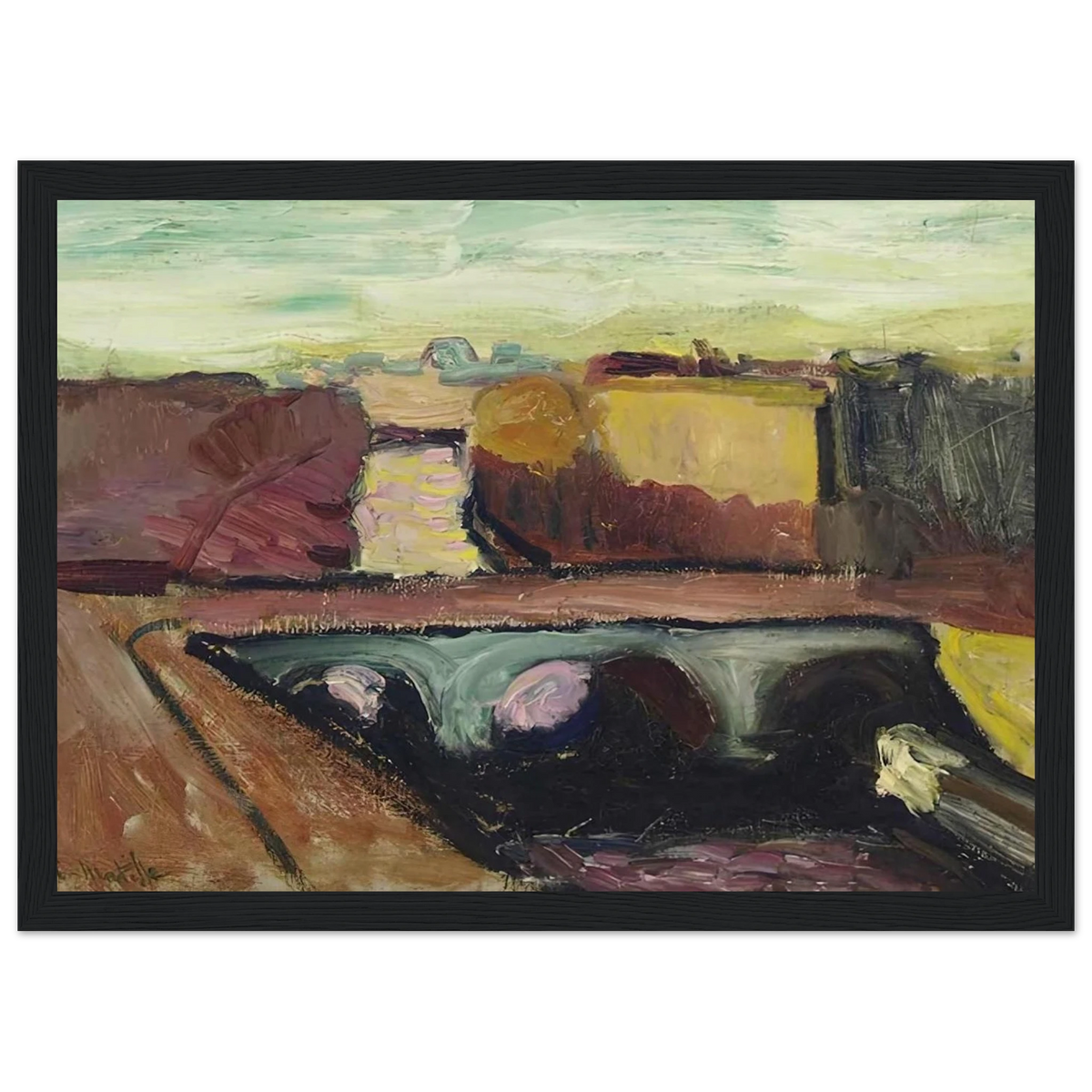 VUE DE LA SEINE LE PONT SAINT MICHEL 1904 Framed Poster | Henri Matisse Framed Prints Wall Art | Henri Matisse Print