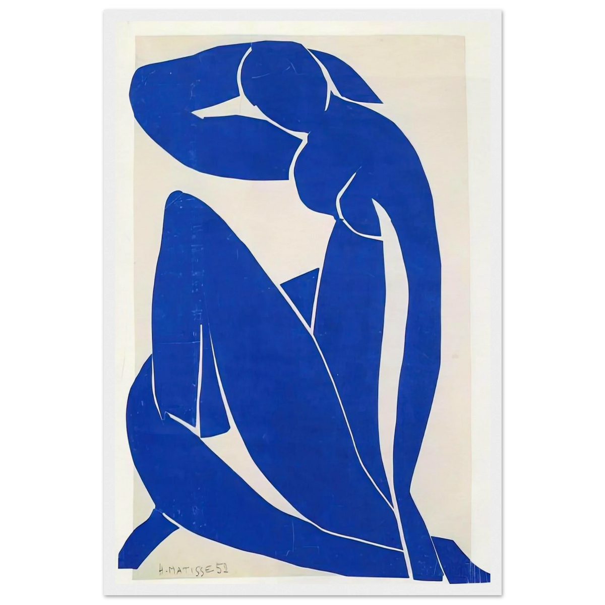 BLUE NUDE 1952 Framed Poster | Henri Matisse Framed Prints Wall Art | Henri Matisse Print