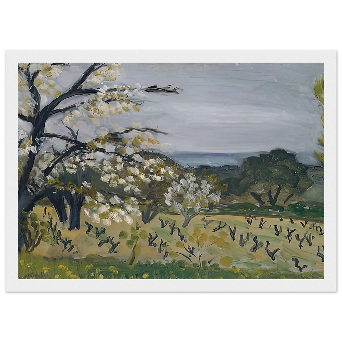 LANDSCAPE NICE 1919 Framed Poster | Henri Matisse Framed Prints Wall Art | Henri Matisse Print