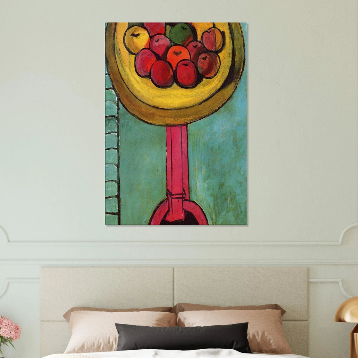 APPLES ON A TABLE GREEN BACKGROUND 1916 Canvas | Henri Matisse Canvas | Henri Matisse Print