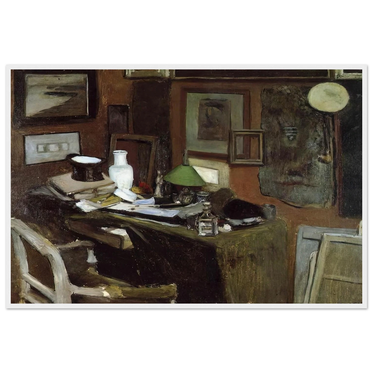 INTERIOR WITH A TOP HAT 1896 Framed Poster | Henri Matisse Framed Prints Wall Art | Henri Matisse Print