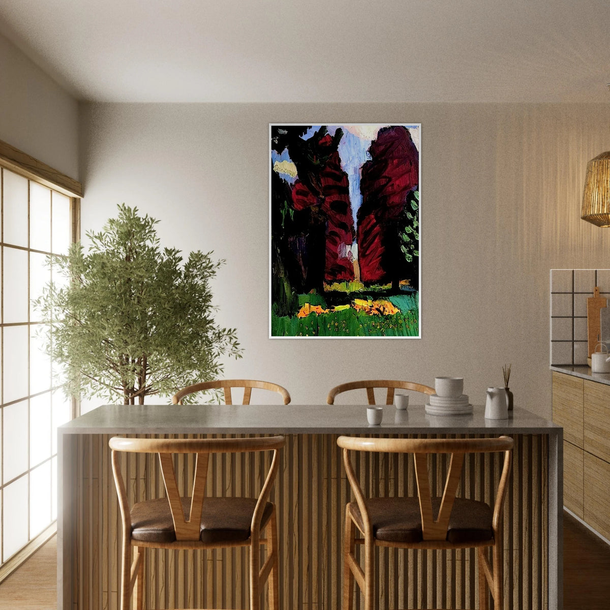COPPER BEECHES 1901 Framed Poster | Henri Matisse Framed Prints Wall Art | Henri Matisse Print