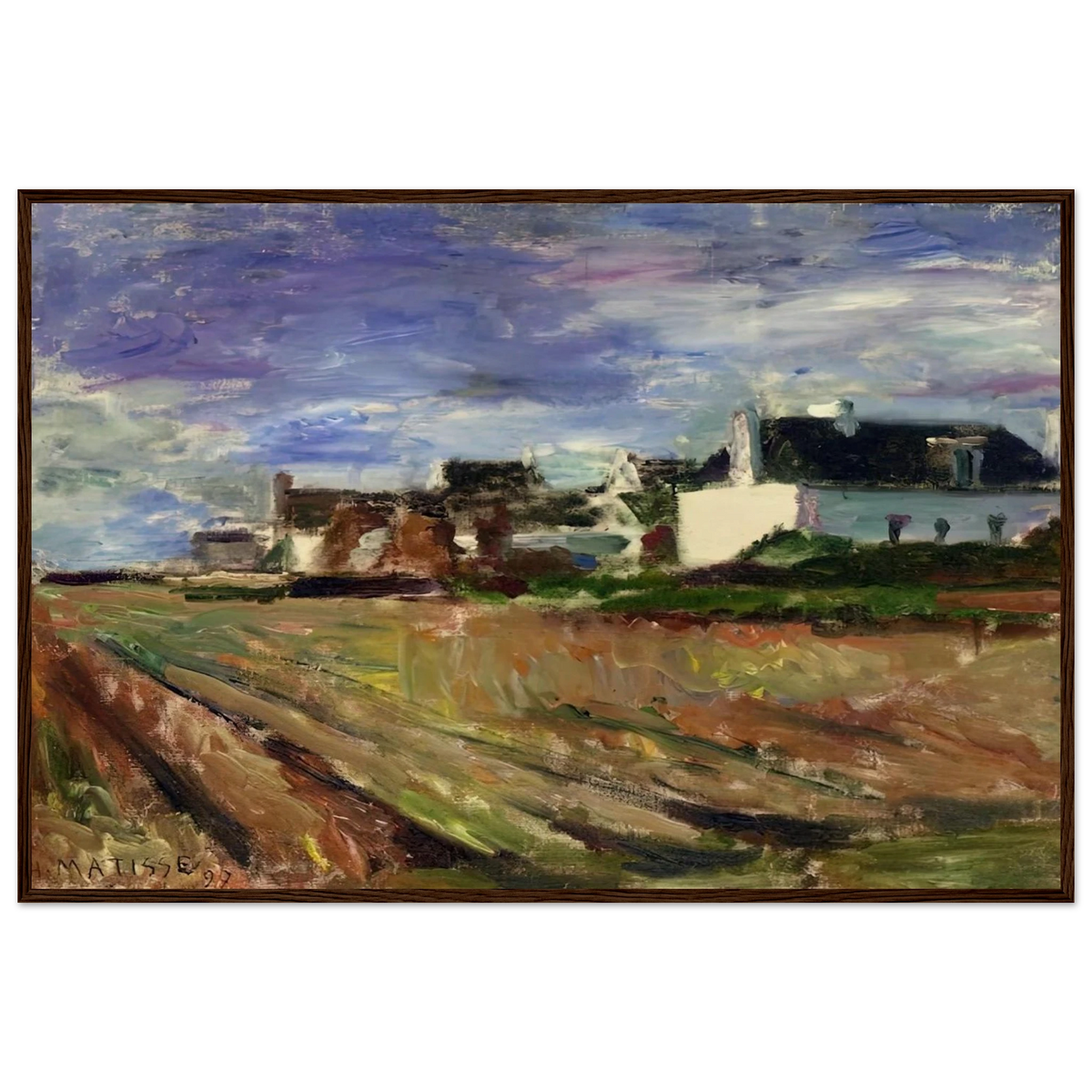 FARMS IN BRITTANY BELLE ILE 1897 Framed Poster | Henri Matisse Framed Prints Wall Art | Henri Matisse Print