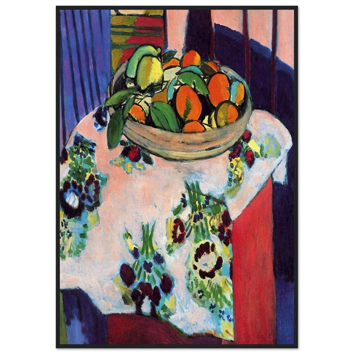 BASKET WITH ORANGES 1913 Framed Poster | Henri Matisse Framed Prints Wall Art | Henri Matisse Print