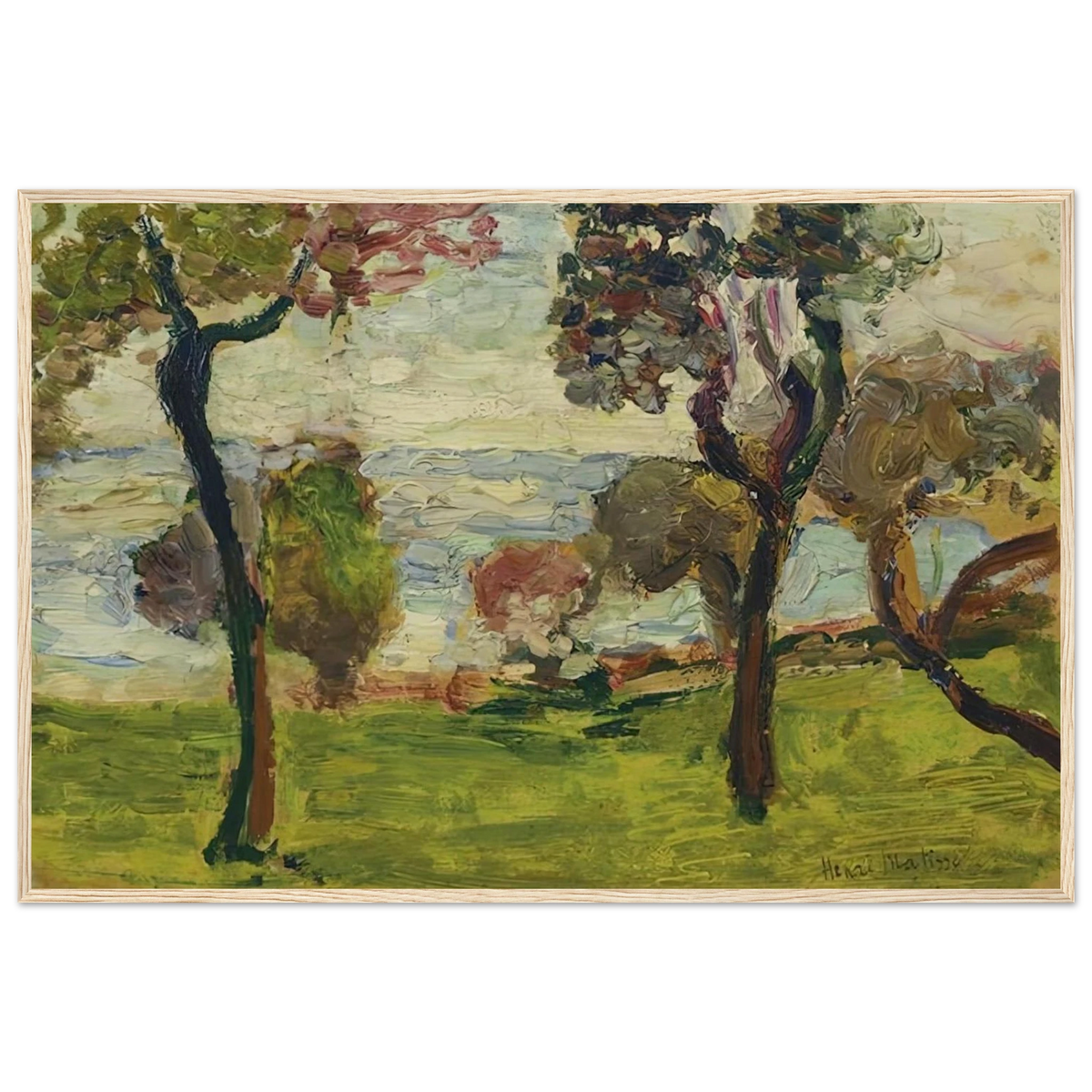 PAYSAGE 1898 Framed Poster | Henri Matisse Framed Prints Wall Art | Henri Matisse Print