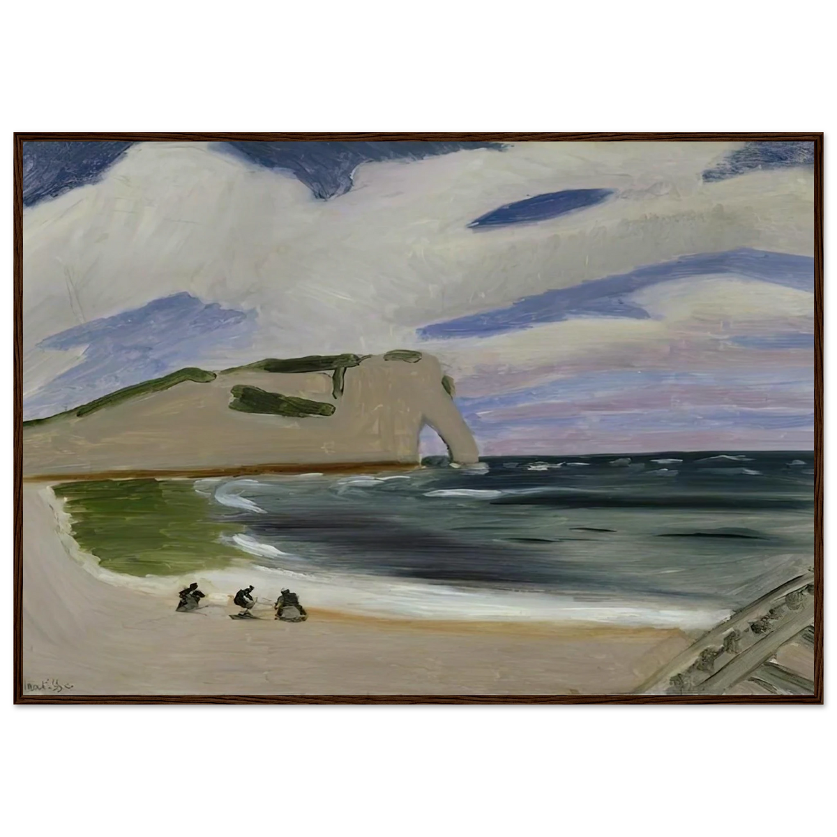 WOMEN ON THE BEACH ETRETAT 1920 Framed Poster | Henri Matisse Framed Prints Wall Art | Henri Matisse Print
