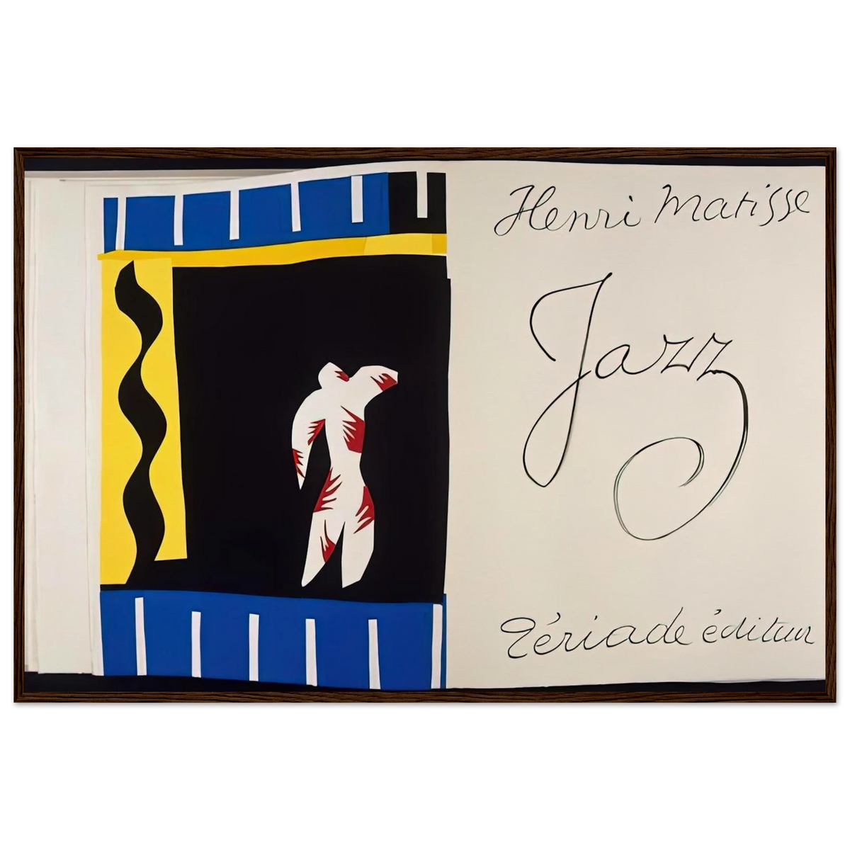JAZZ BOOK 1947 Framed Poster | Henri Matisse Framed Prints Wall Art | Henri Matisse Print