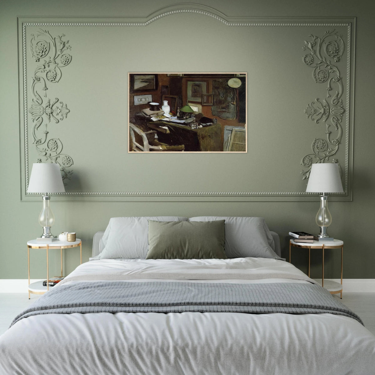 INTERIOR WITH A TOP HAT 1896 Framed Poster | Henri Matisse Framed Prints Wall Art | Henri Matisse Print