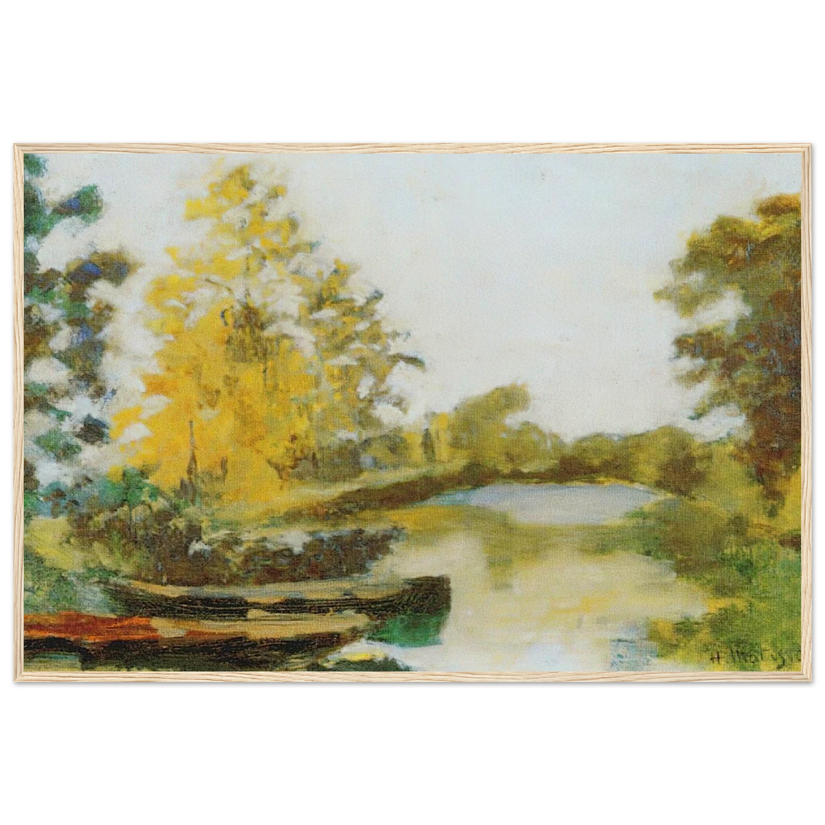 BANKS OF THE CANAL 1903 Framed Poster | Henri Matisse Framed Prints Wall Art | Henri Matisse Print
