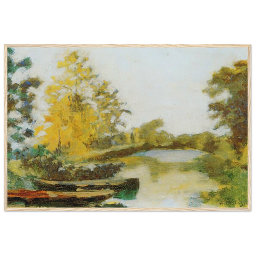 BANKS OF THE CANAL 1903 Framed Poster | Henri Matisse Framed Prints Wall Art | Henri Matisse Print