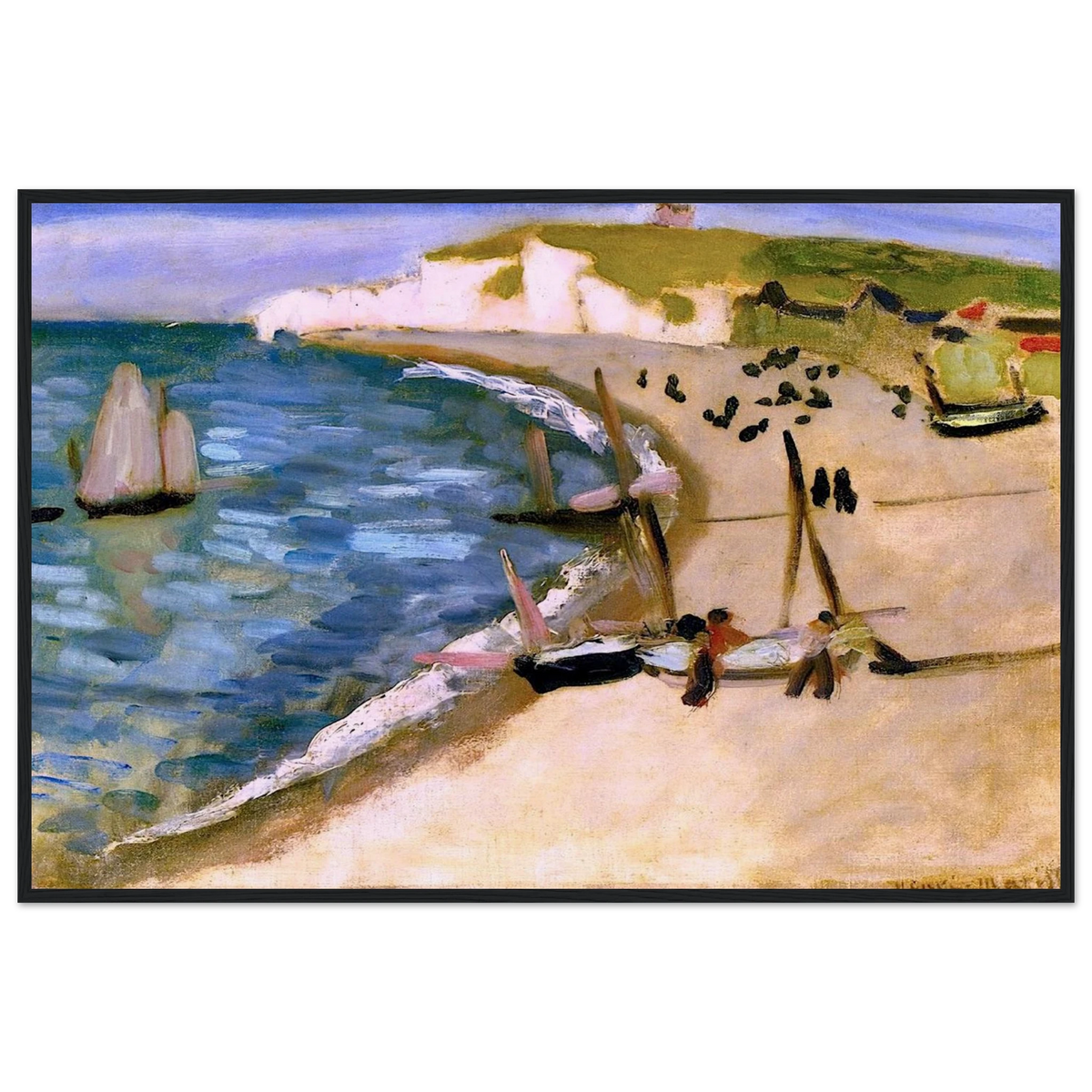 AHT AMONT CLIFFS AT ETRETAT 1921 Framed Poster | Henri Matisse Framed Prints Wall Art | Henri Matisse Print