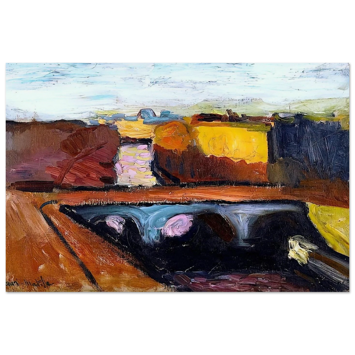 VIEW OF THE SEINE THE PONT SAINT MICHEL 1904 Poster | Henri Matisse Poster | Henri Matisse Print
