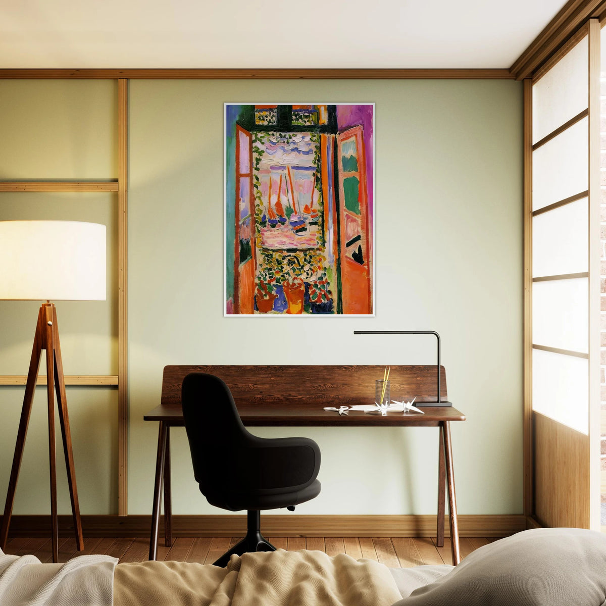 OPEN WINDOW COLLIOURE 1905 Framed Poster | Henri Matisse Framed Prints Wall Art | Henri Matisse Print