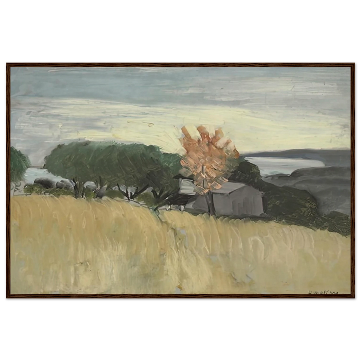 CHAMPS DE BLE A CAGNES 1918 Framed Poster | Henri Matisse Framed Prints Wall Art | Henri Matisse Print