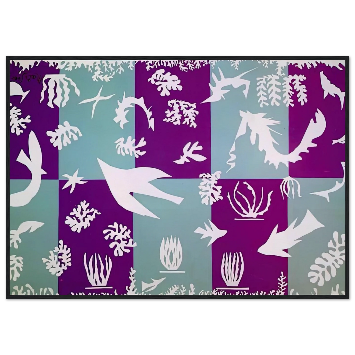 POLYNESIA LA MER 1946 Framed Poster | Henri Matisse Framed Prints Wall Art | Henri Matisse Print