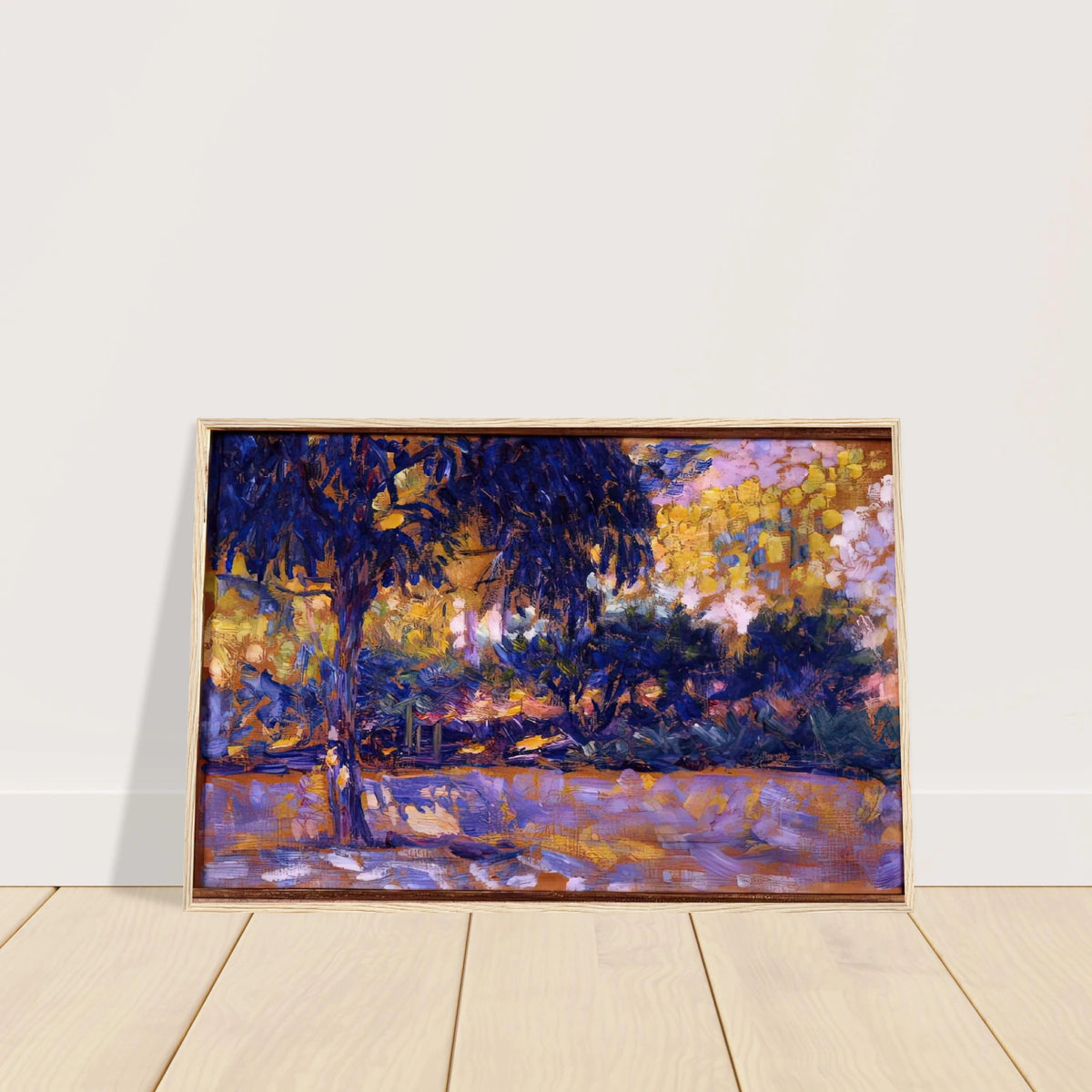 LANDSCAPE WITH EUCALYPTUS TREES AND RIVER TREES IN FRONT OF A RIVER 1908 Framed Poster | Henri Matisse Framed Prints Wall Art | Henri Matisse Print