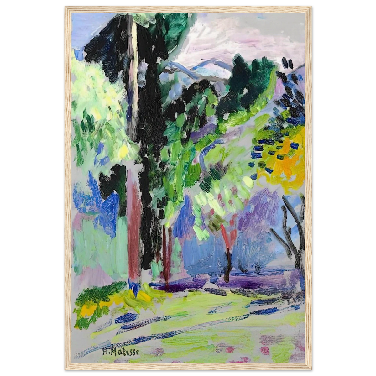 PAYSAGE A COLLIOURE 1905 Framed Poster | Henri Matisse Framed Prints Wall Art | Henri Matisse Print