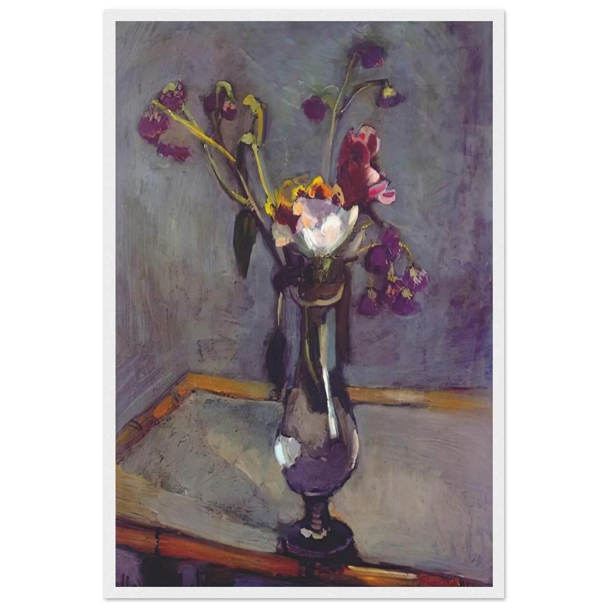 BOUQUET ON A BAMBOO TABLE 1903 Framed Poster | Henri Matisse Framed Prints Wall Art | Henri Matisse Print