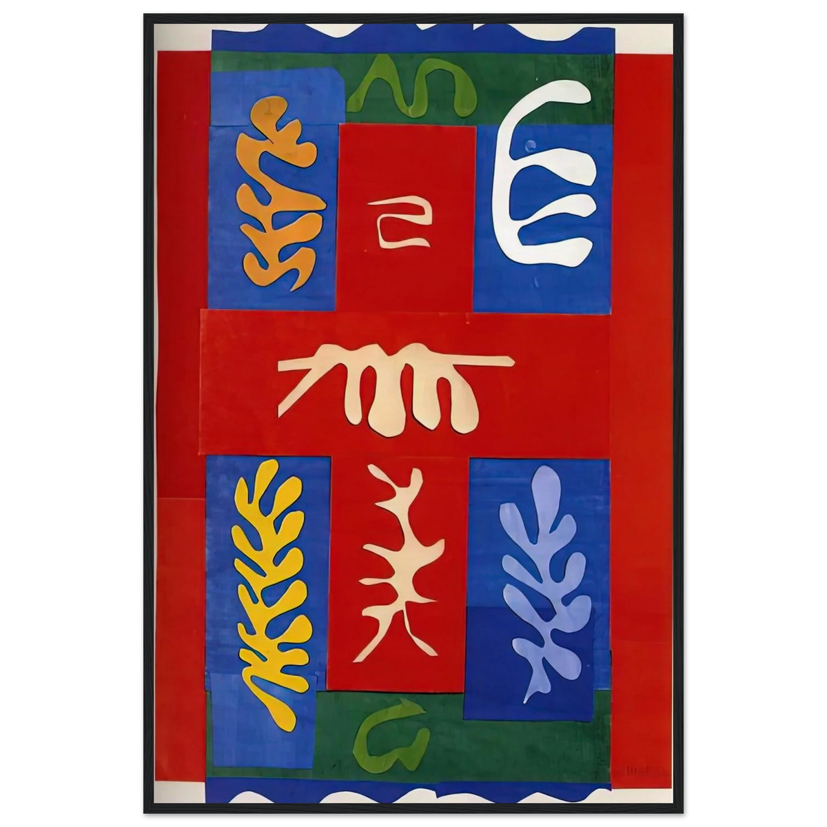 CUT OUTS 4 Framed Poster | Henri Matisse Framed Prints Wall Art | Henri Matisse Print