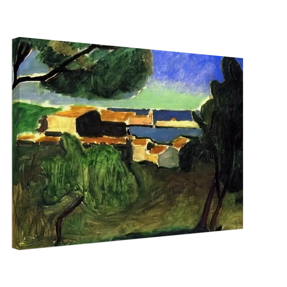 LANDSCAPE AT COLLIOURE III 1907 Canvas | Henri Matisse Canvas | Henri Matisse Print