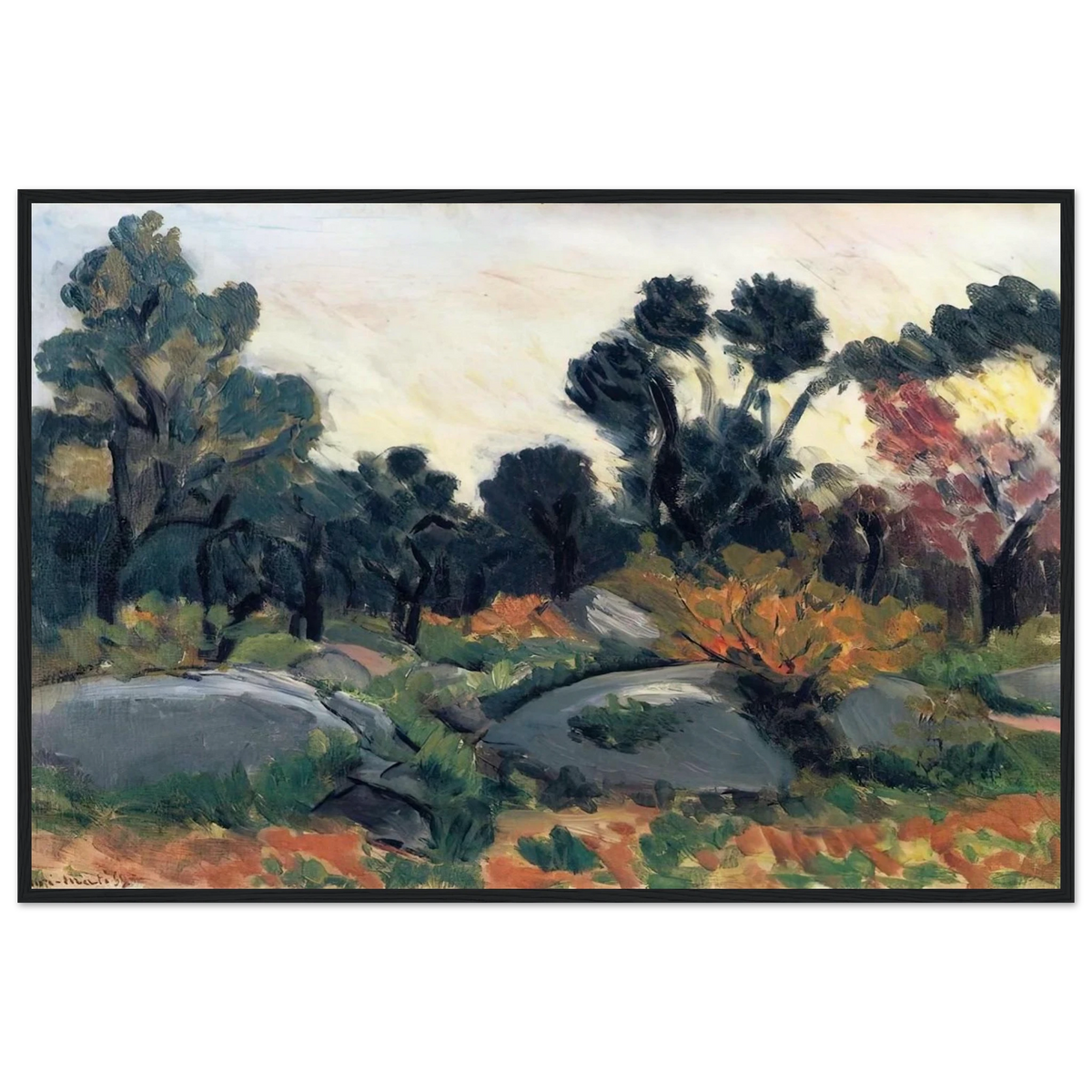 LANDSCAPE 3 Framed Poster | Henri Matisse Framed Prints Wall Art | Henri Matisse Print