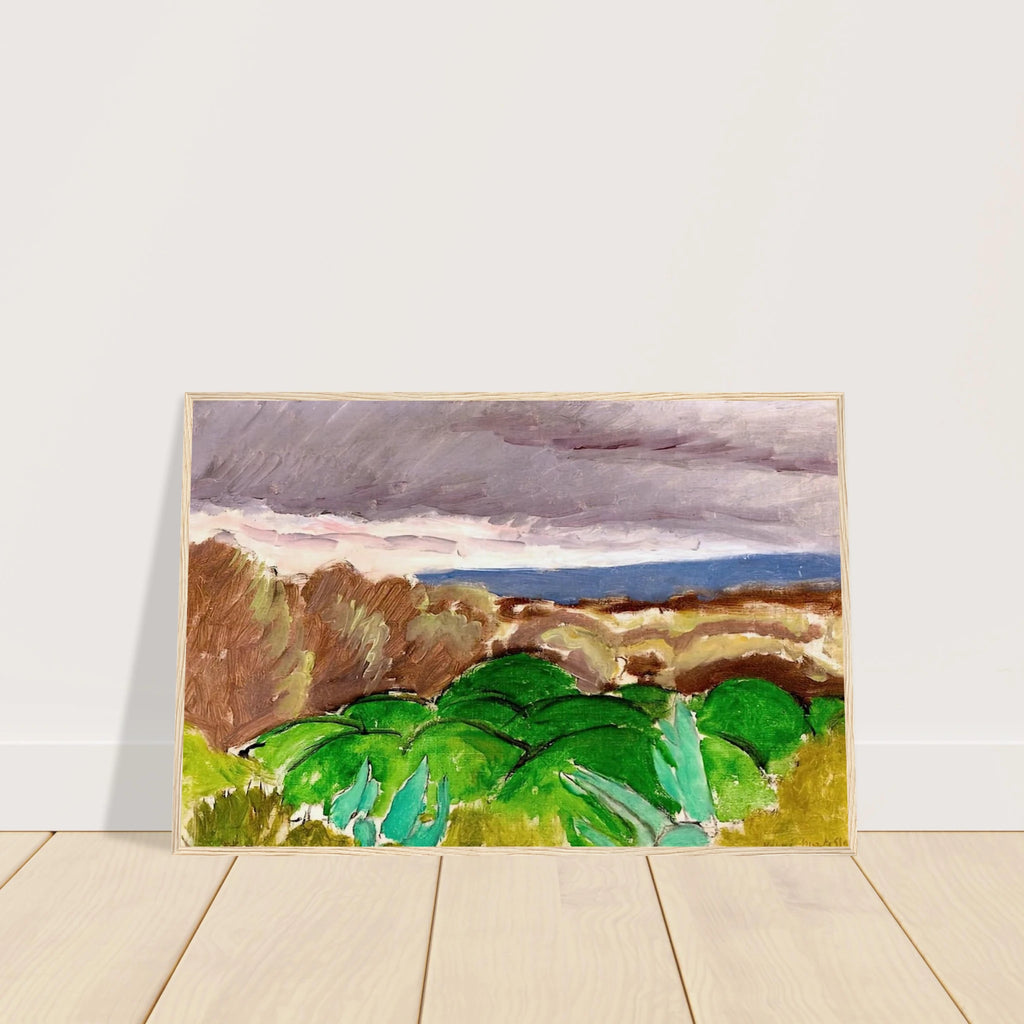 CAGNES LANDSCAPE IN STORMY WEATHER 1917 Framed Poster | Henri Matisse Framed Prints Wall Art | Henri Matisse Print