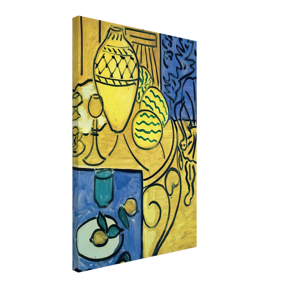 INTERIOR IN YELLOW 1946 Canvas | Henri Matisse Canvas | Henri Matisse Print
