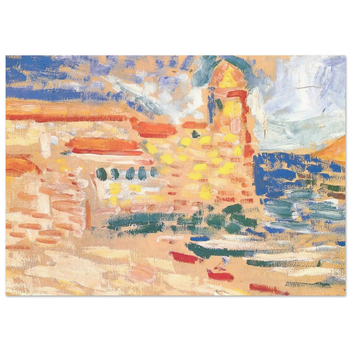 VIEW OF COLLIOURE WITH CHURCH 1905 Poster | Henri Matisse Poster | Henri Matisse Print