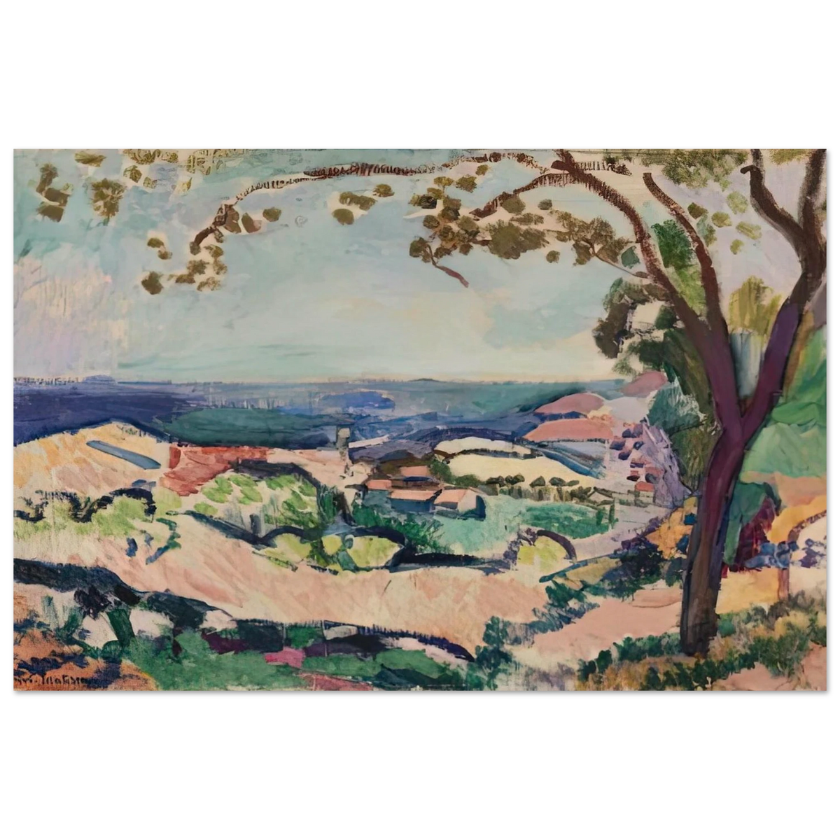 COLLIOURE LANDSCAPE 1906 Poster | Henri Matisse Poster | Henri Matisse Print