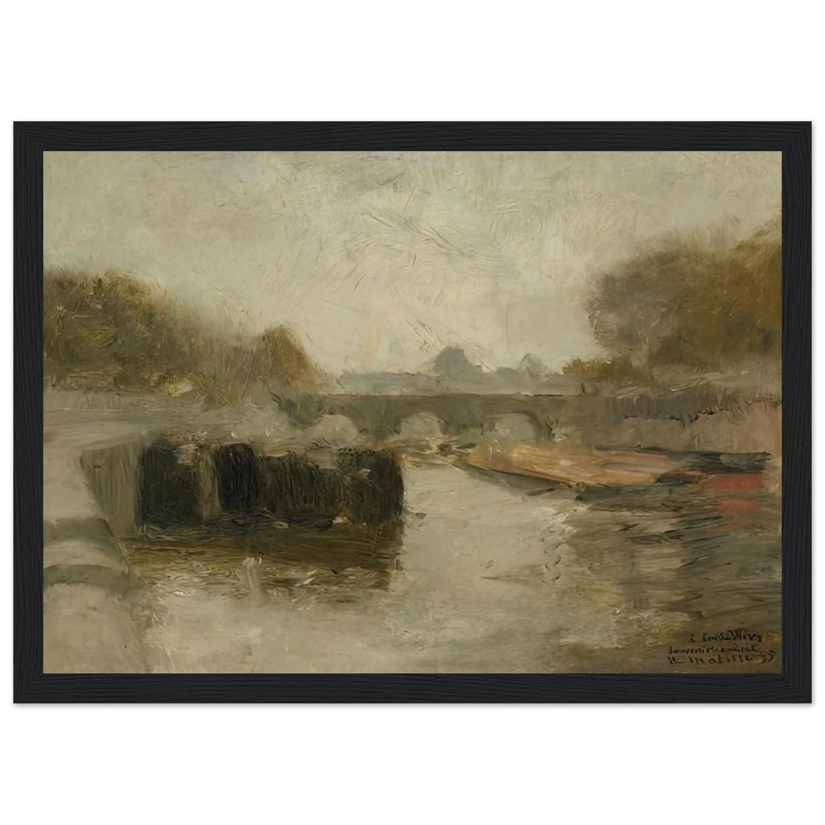 LE PONT 1895 Framed Poster | Henri Matisse Framed Prints Wall Art | Henri Matisse Print