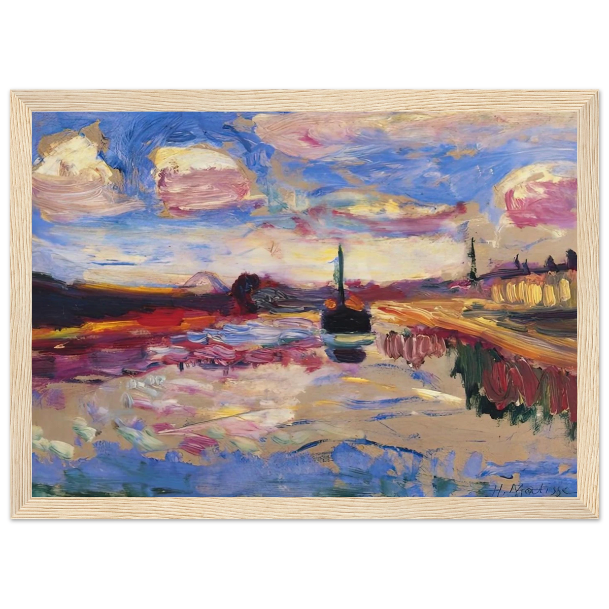 CANAL DU MIDI 1899 Framed Poster | Henri Matisse Framed Prints Wall Art | Henri Matisse Print