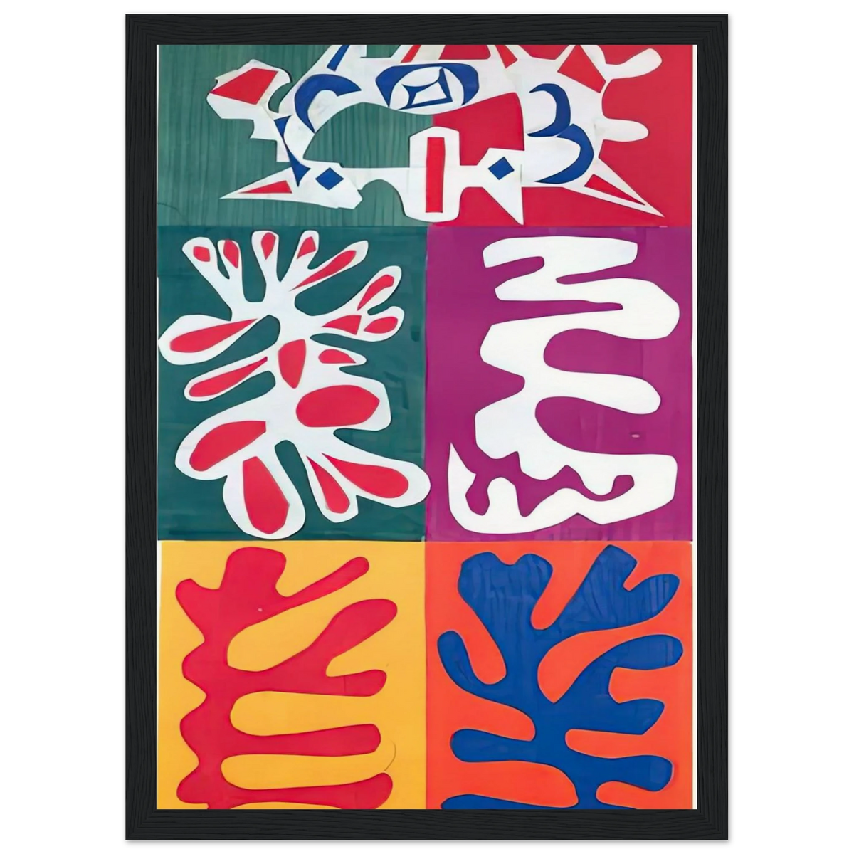 PANEL WITH MASK 1947 Framed Poster | Henri Matisse Framed Prints Wall Art | Henri Matisse Print