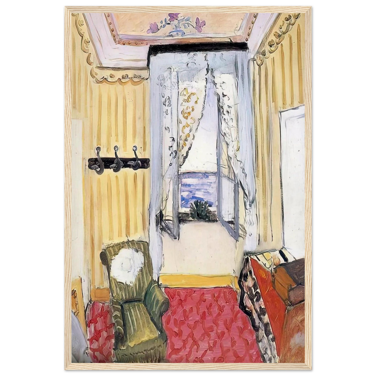 MY ROOM AT THE BEAU RIVAGE 1918 Framed Poster | Henri Matisse Framed Prints Wall Art | Henri Matisse Print