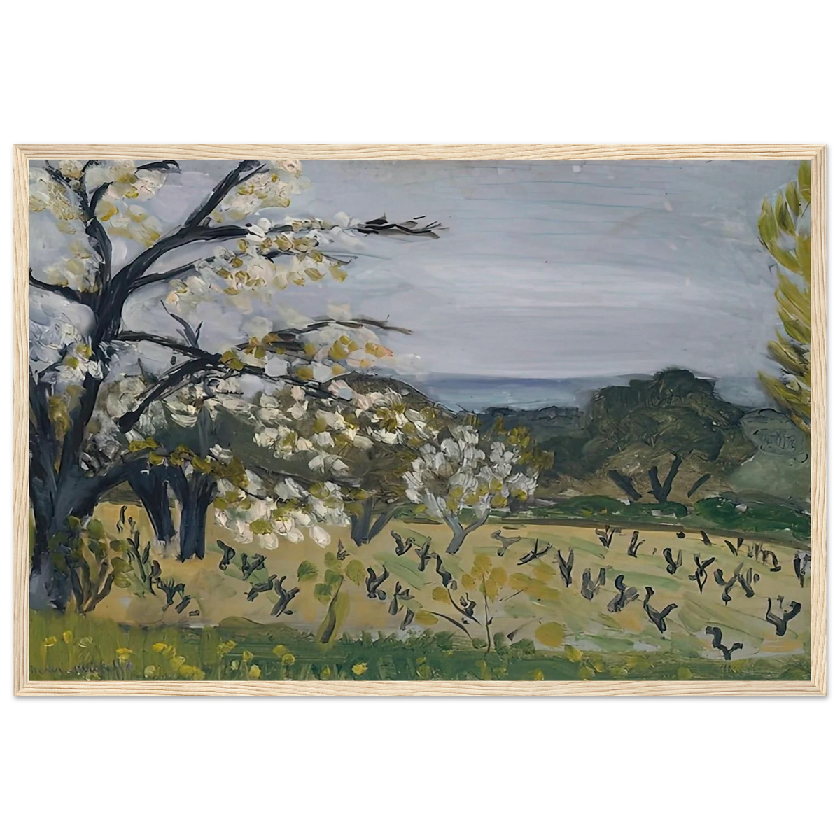 LANDSCAPE NICE 1919 Framed Poster | Henri Matisse Framed Prints Wall Art | Henri Matisse Print
