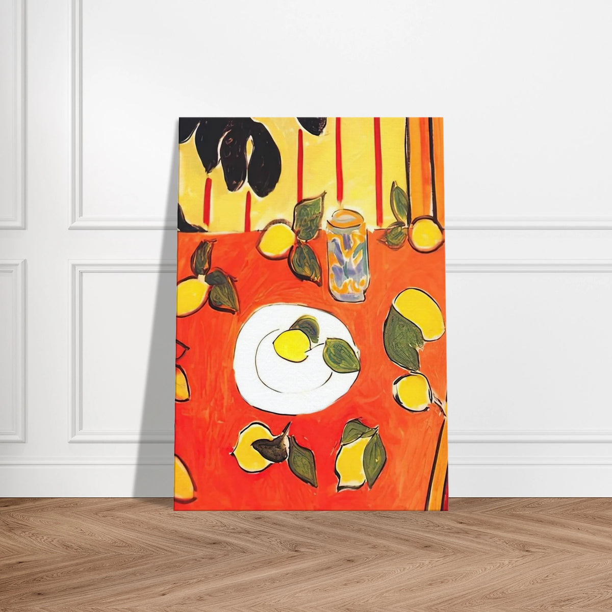 BLACK PHILODENDRON AND LEMONS 1943 Canvas | Henri Matisse Canvas | Henri Matisse Print