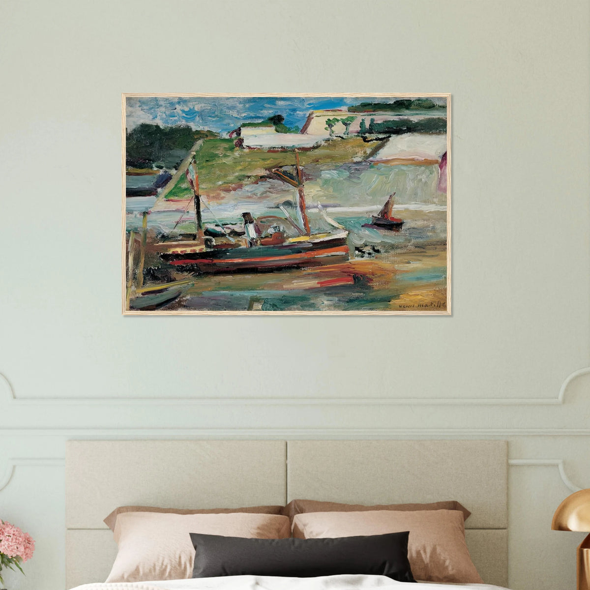 BELLE ILE LE PORT DE PALAIS 1896 Framed Poster | Henri Matisse Framed Prints Wall Art | Henri Matisse Print