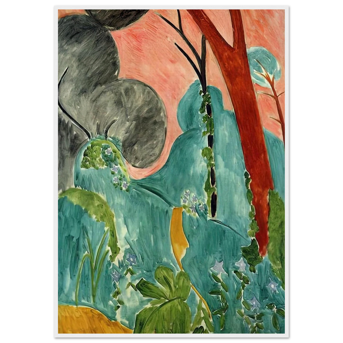 MORACCAN GARDEN 1912 Framed Poster | Henri Matisse Framed Prints Wall Art | Henri Matisse Print