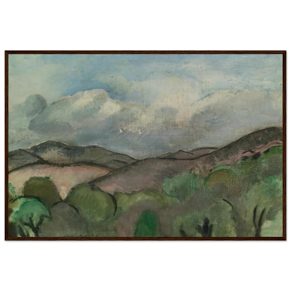 LE MONT CHAUVE A NICE 1918 Framed Poster | Henri Matisse Framed Prints Wall Art | Henri Matisse Print