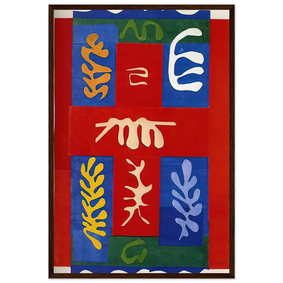 CUT OUTS 4 Framed Poster | Henri Matisse Framed Prints Wall Art | Henri Matisse Print