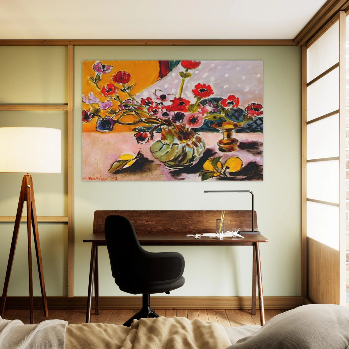 ANEMONES AND CHINESE VASE 1943 Poster | Henri Matisse Poster | Henri Matisse Print