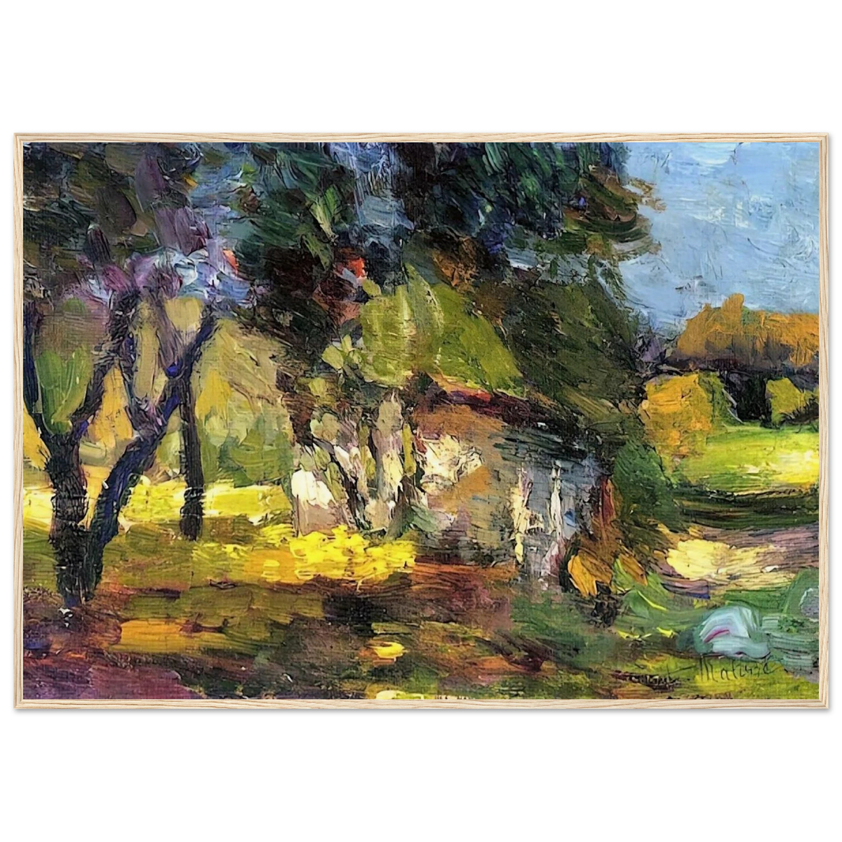 LANDSCAPE CORSICA 1898 Framed Poster | Henri Matisse Framed Prints Wall Art | Henri Matisse Print
