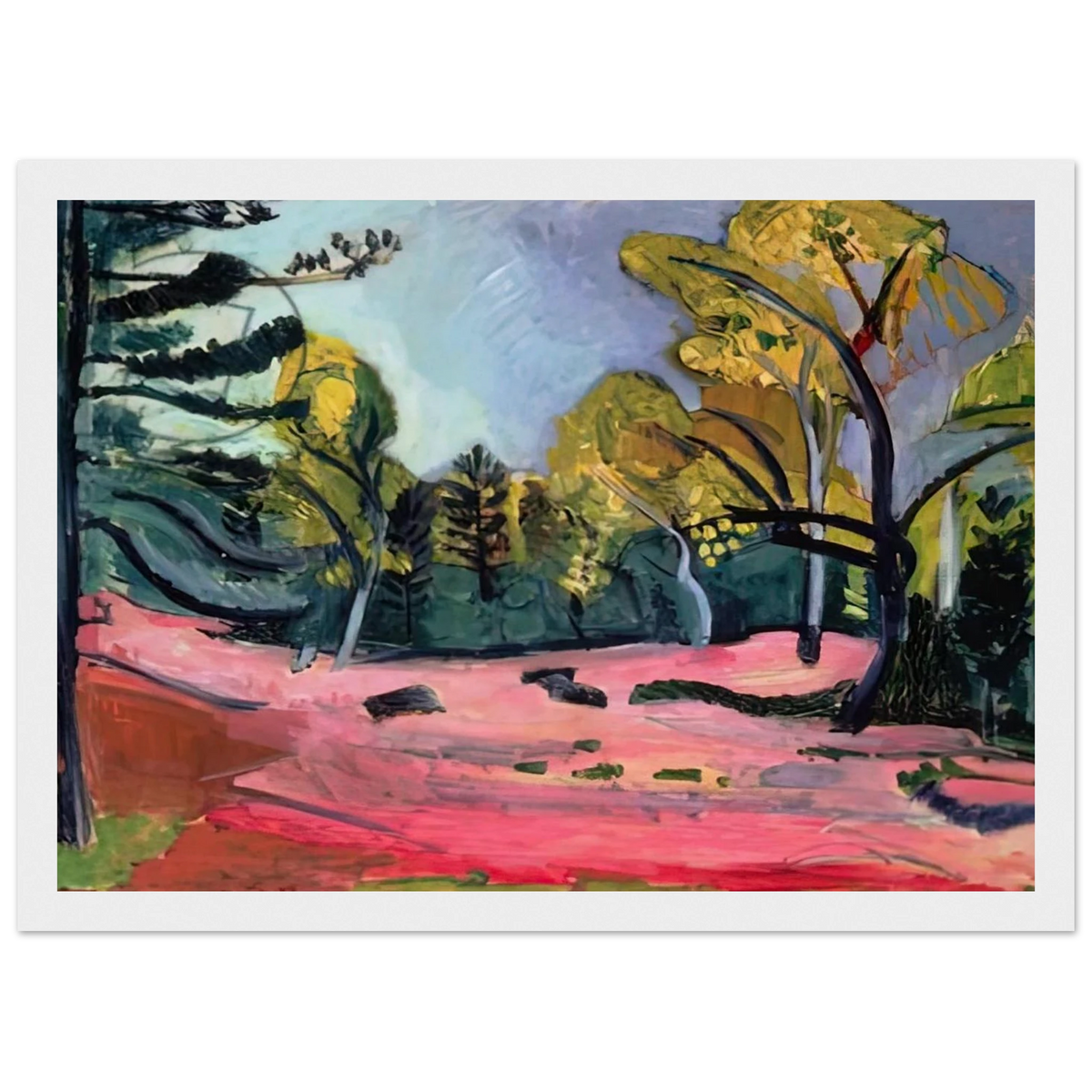 LANDSCAPE 1909 Framed Poster | Henri Matisse Framed Prints Wall Art | Henri Matisse Print