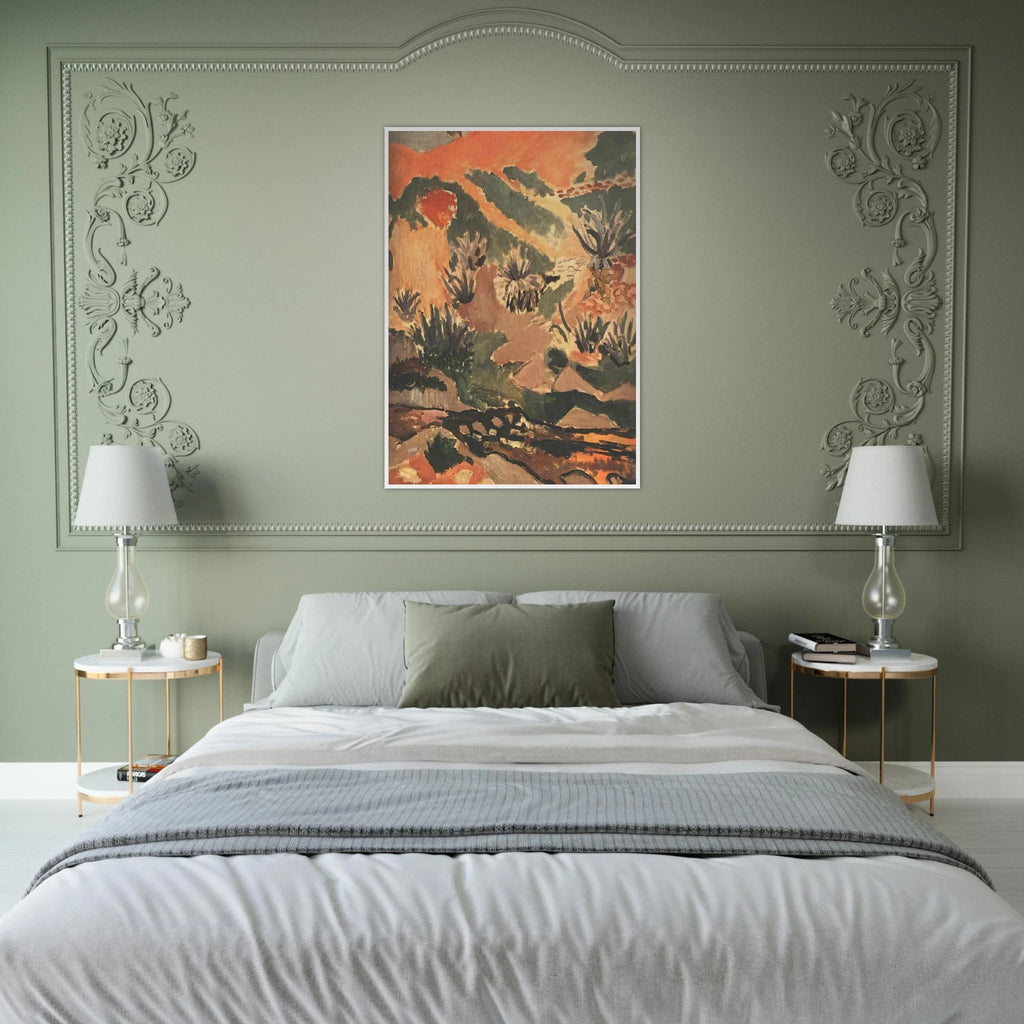 LANDSCAPE WITH BROOK BROOK WITH ALOES 1907 Framed Poster | Henri Matisse Framed Prints Wall Art | Henri Matisse Print