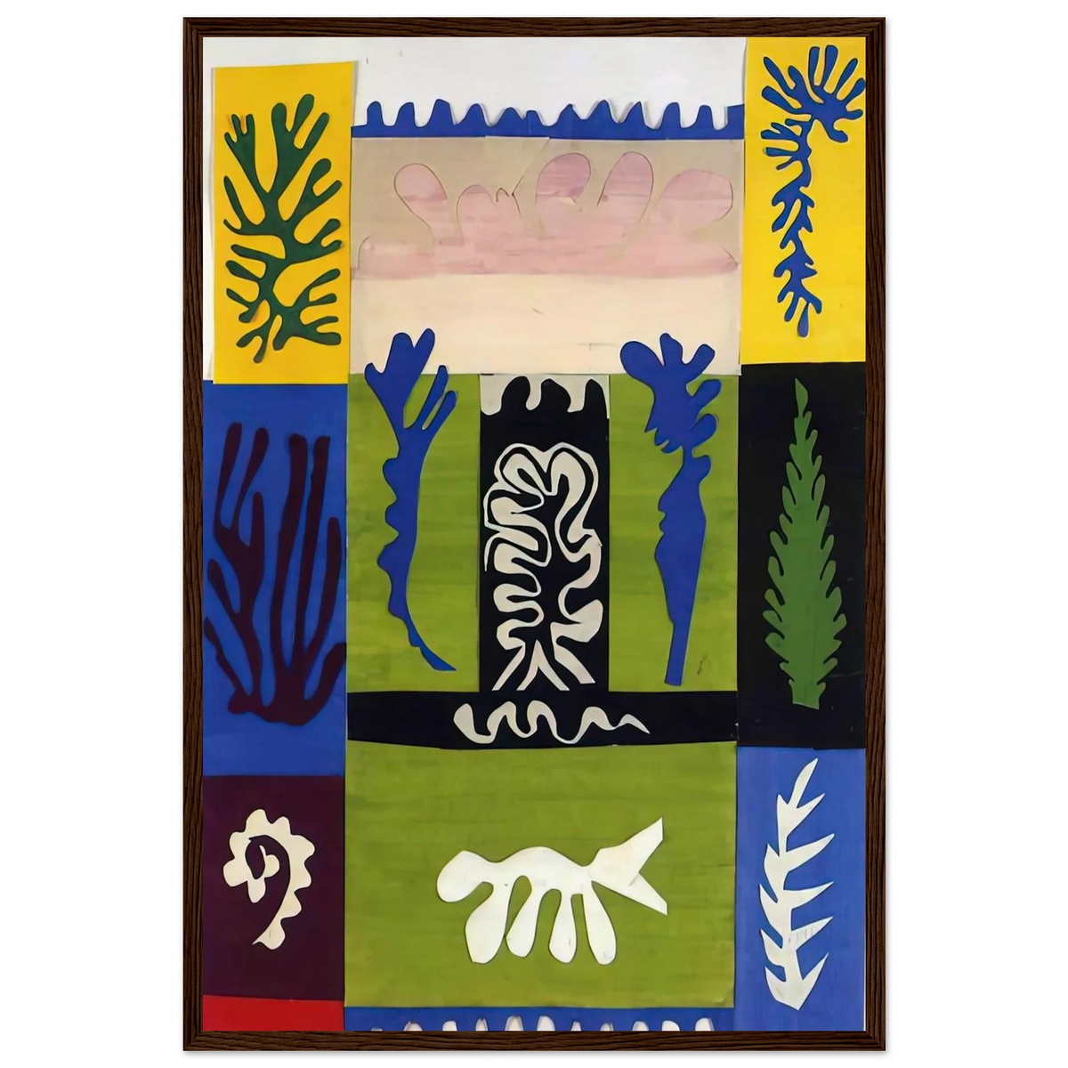 CUT OUTS 5 Framed Poster | Henri Matisse Framed Prints Wall Art | Henri Matisse Print